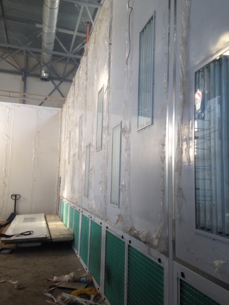 Large paint booth